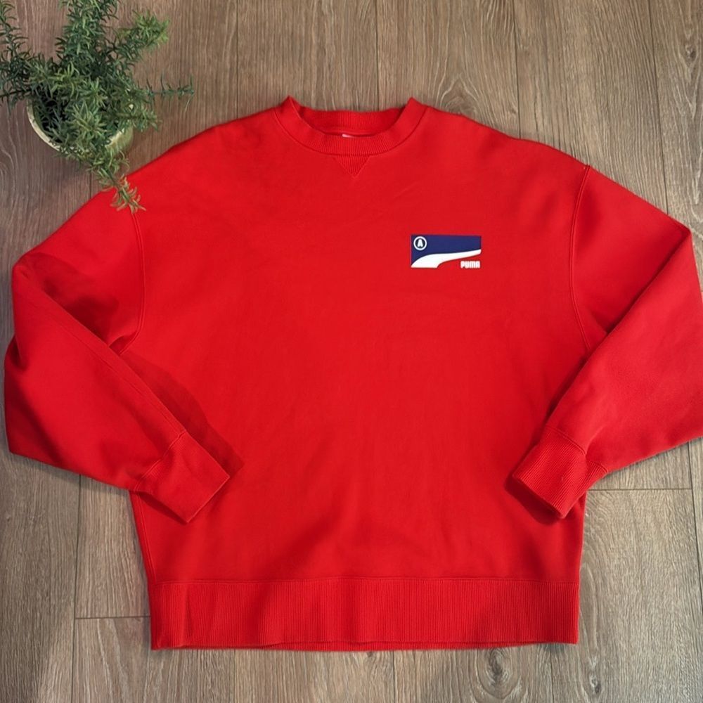 Puma X Ader Error Crew Puma Red Sweatshirt Size L… - image 4
